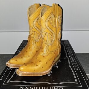 Yellow Toddler Western Cowboy Boots
